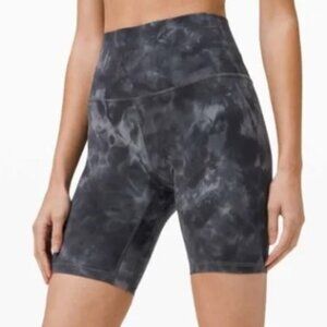 Lululemon Align Short 8" *Diamond Dye Pitch Grey Graphite Grey NWOT